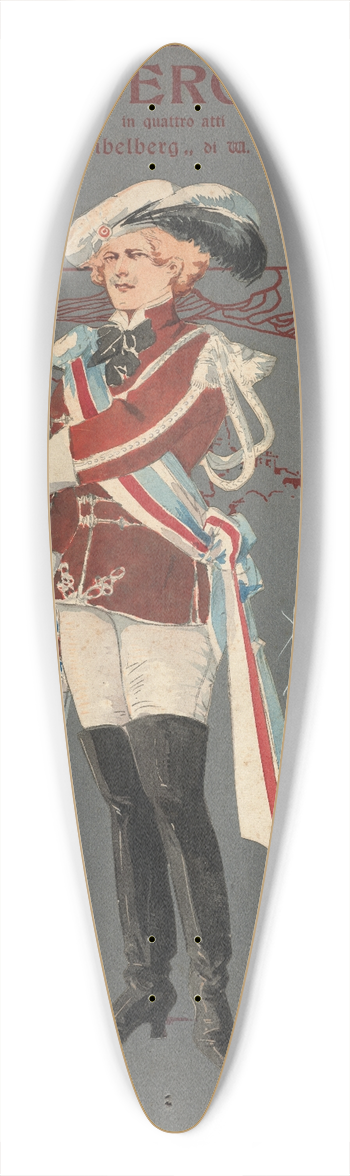 Pipein Gamba - Studenti (atto III) 39.3 inch art pintail longboard deck