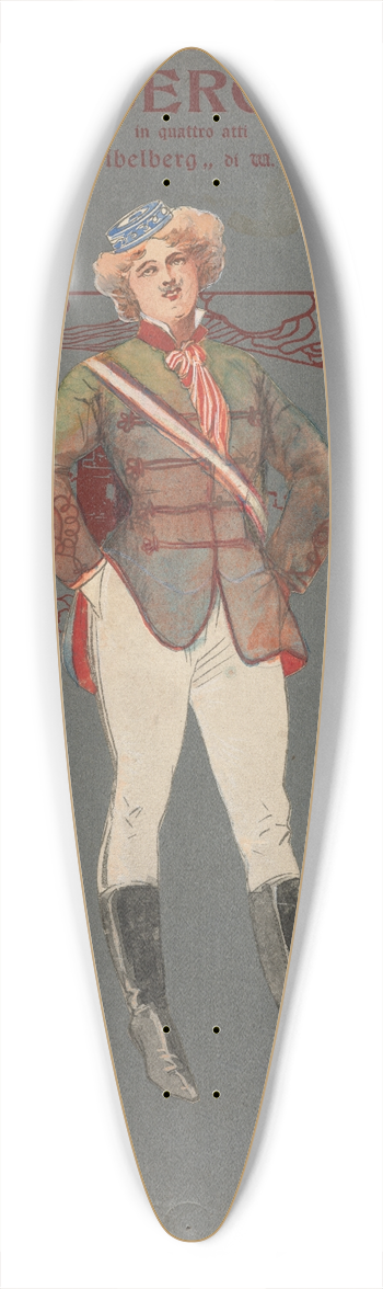 Pipein Gamba - Studenti 39.3 inch art pintail longboard deck