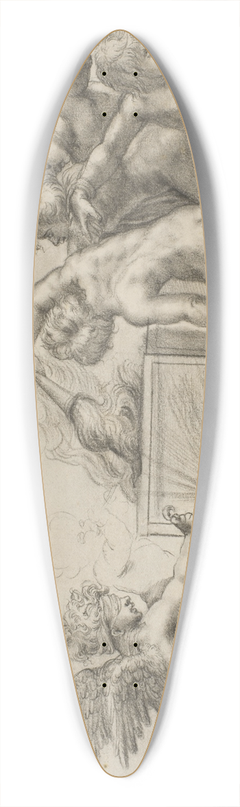 Pirro Ligorio - Allegori over blind krlighed 39.3 inch art pintail longboard deck