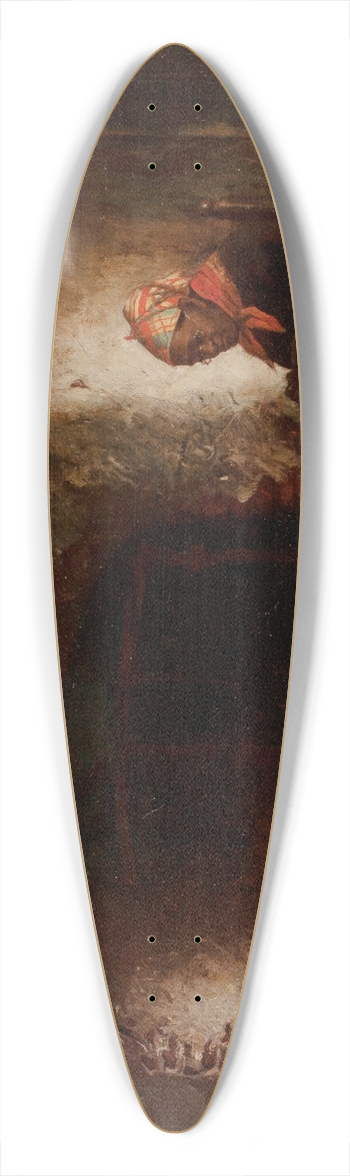 Platt Powell Ryder - By the Fire 39.3 inch art pintail longboard deck