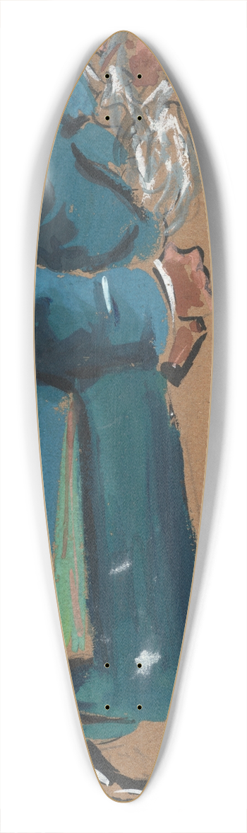 Plinio Codognato - Ampadisto. Montanari 39.3 inch art pintail longboard deck