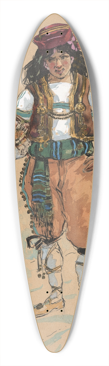 Plinio Codognato - Coristi uomini 39.3 inch art pintail longboard deck