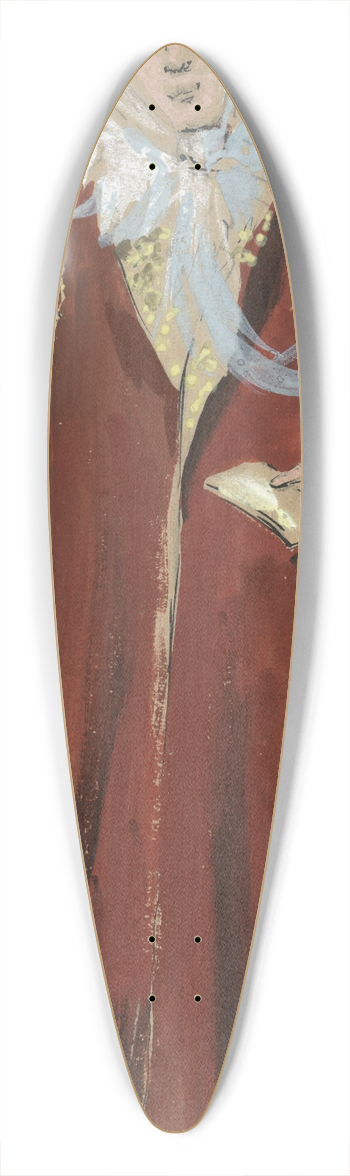 Plinio Codognato - Olga 39.3 inch art pintail longboard deck