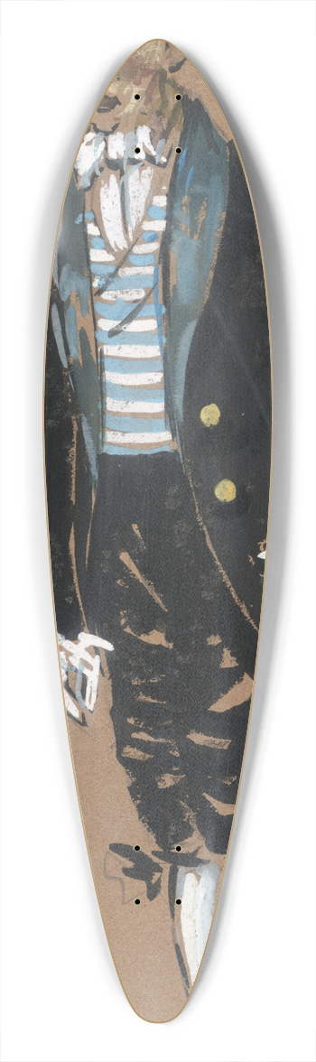 Plinio Codognato - Trembinzki Rambaldelli 39.3 inch art pintail longboard deck