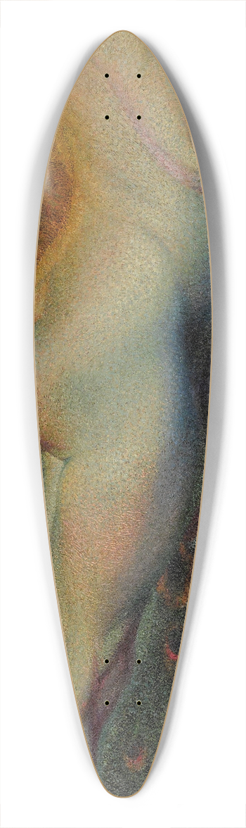 Plinio Nomellini - Oro Ed Azzurro 39.3 inch art pintail longboard deck
