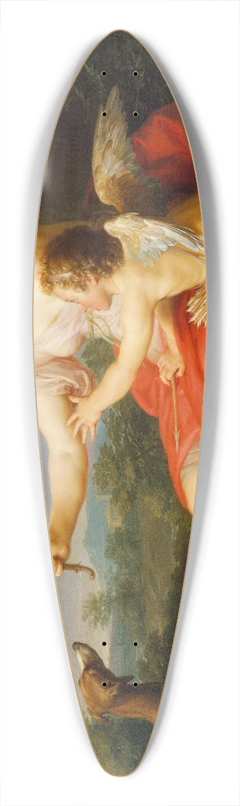 Pompeo Batoni - Diana and Cupid 39.3 inch art pintail longboard deck