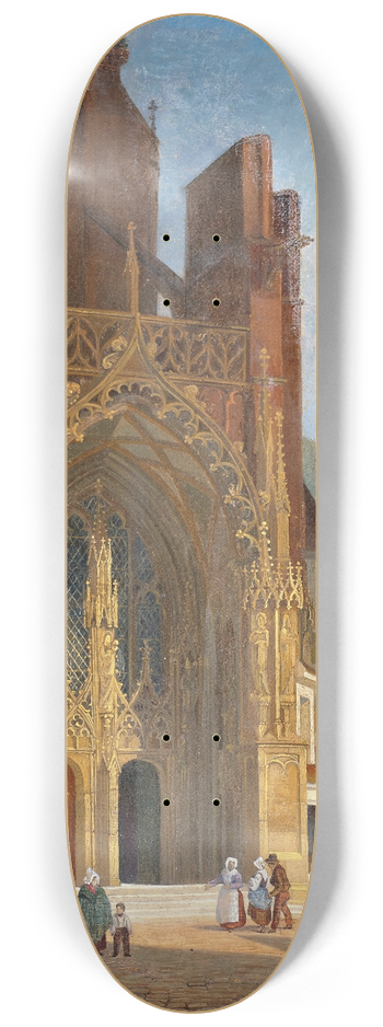 Giuseppe Canella - Chartres Cathedral 8.25 inch art skate deck