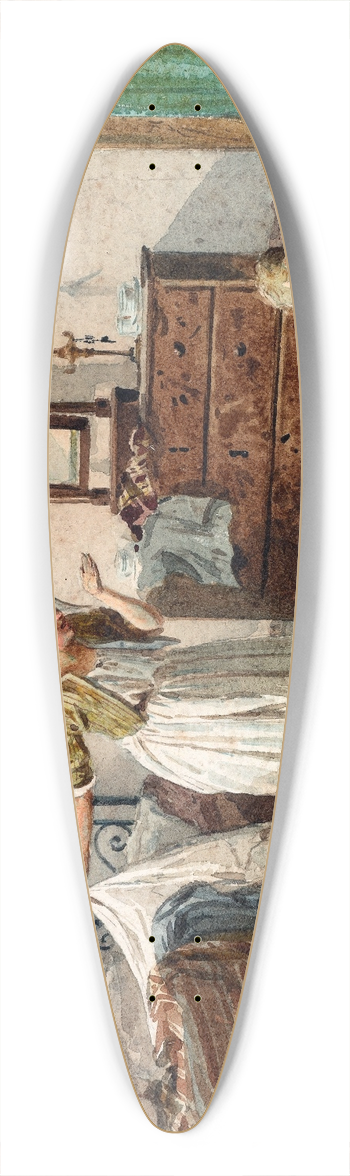Pravaggi - Reprimand 39.3 inch art pintail longboard deck