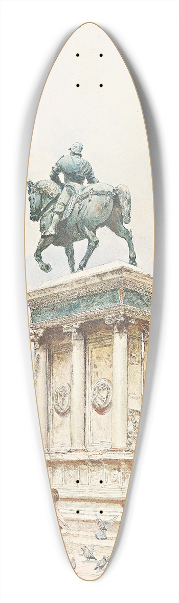 Rafael Senet y Perez - Campo San Zanipolo 39.3 inch art pintail longboard deck