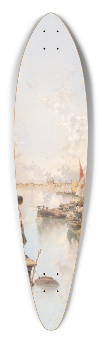 Raffaele Mainella - Venice 39.3 inch art pintail longboard deck