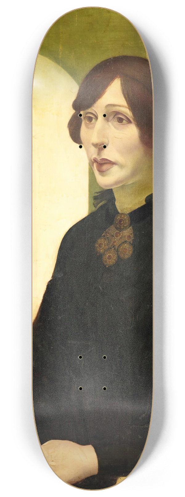 Alexandre Jacovleff - Portrait Of Irene Von Radlov 8.25 inch art skate deck