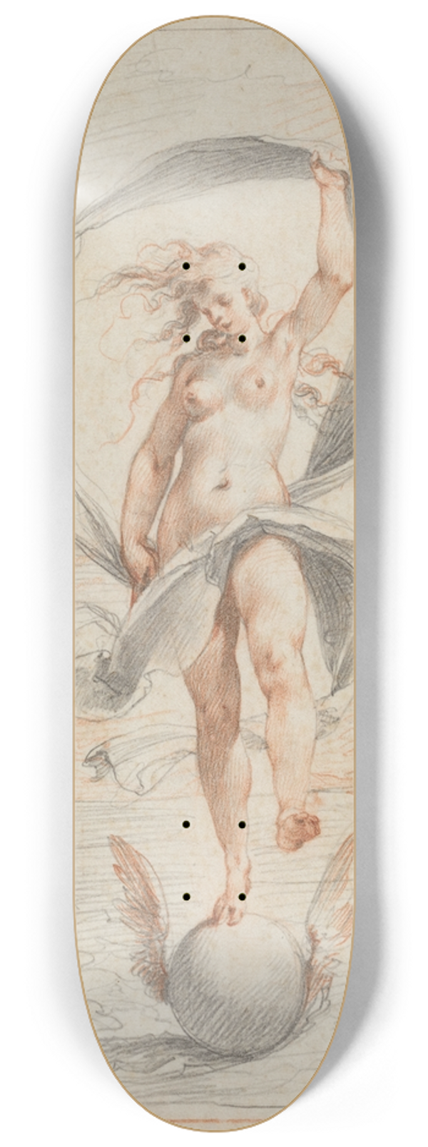 Giuseppe Cesari - Allegorical Figure 8.25 inch art skate deck