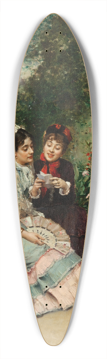 Raimundo de Madrazo y Garreta - The letter 39.3 inch art pintail longboard deck