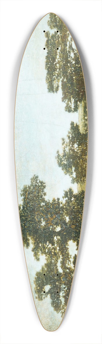 Ralph Albert Blakelock - An Indian Encampment 39.3 inch art pintail longboard deck