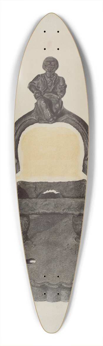 Ralph Atkinson - Foot Scraper 39.3 inch art pintail longboard deck