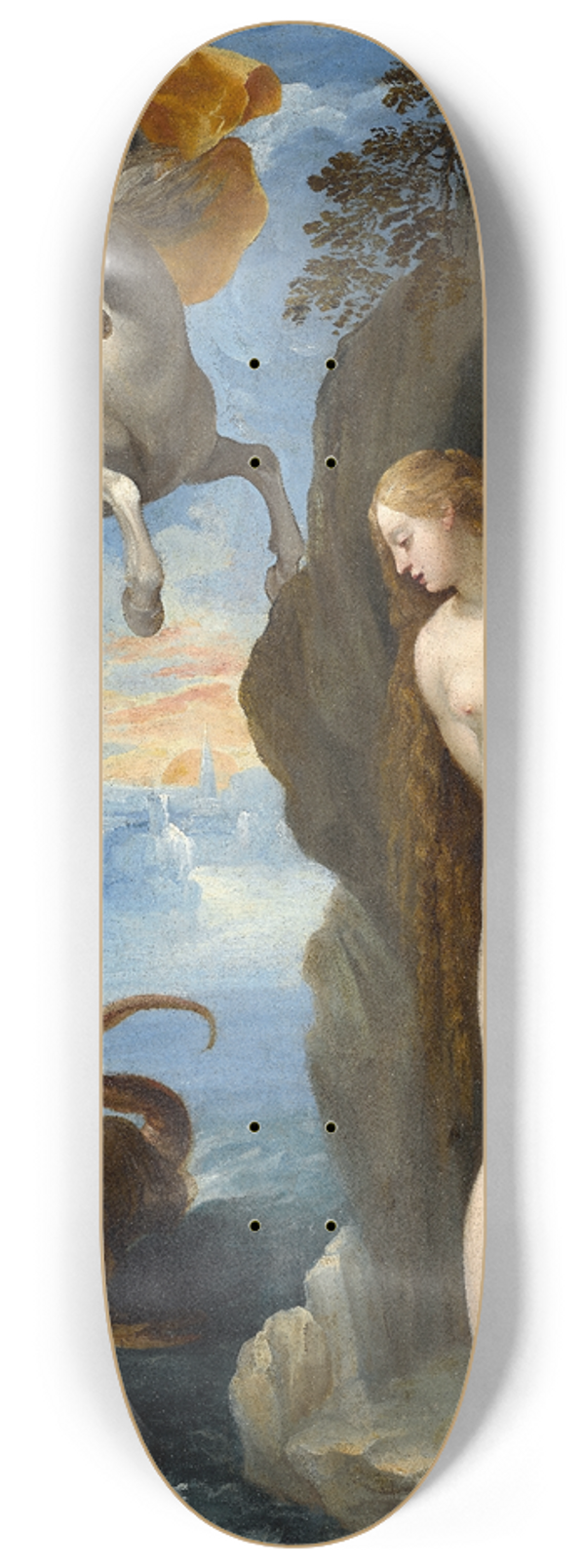 Giuseppe Cesari - Perseus Rescuing Andromeda 8.25 inch art skate deck