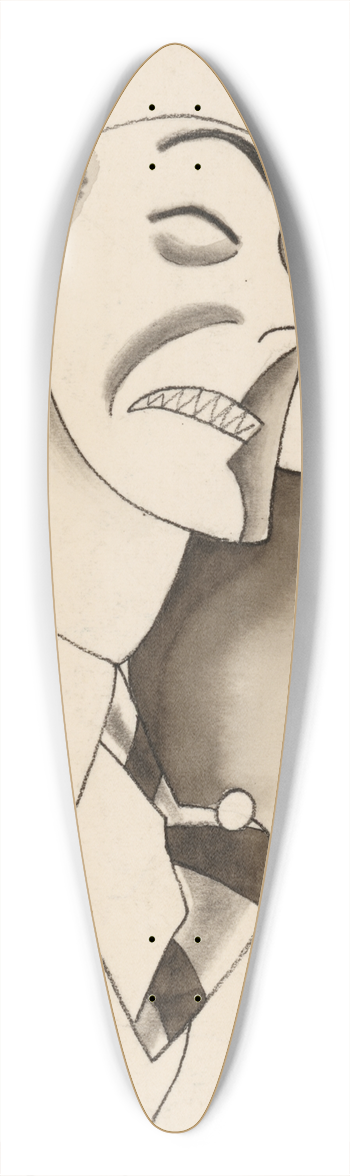 Ralph Barton - Jimmy Walker 39.3 inch art pintail longboard deck