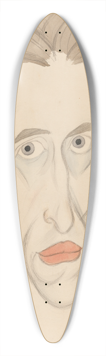 Ralph Barton - Self-Portrait 39.3 inch art pintail longboard deck