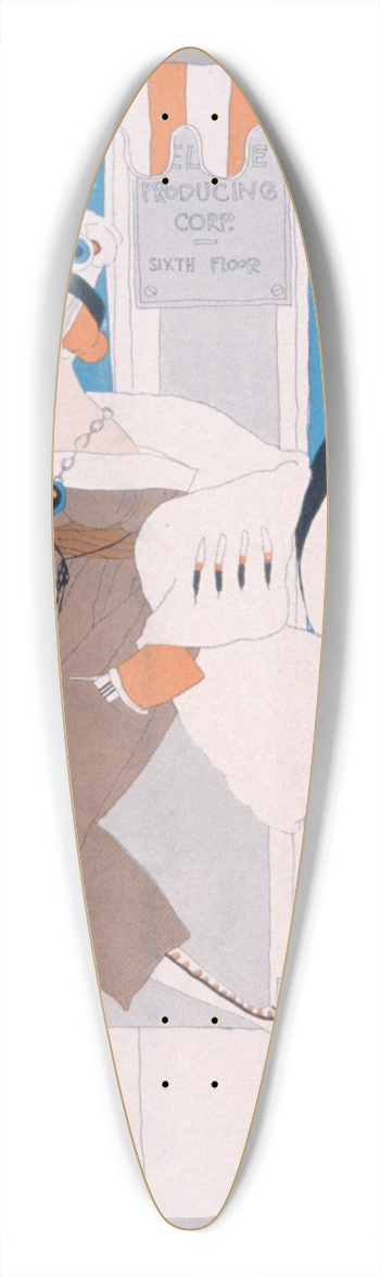 Ralph Barton - The manager discovers great histrionic ability 39.3 inch art pintail longboard deck