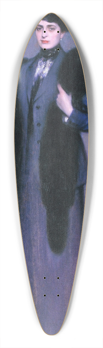 Ramn Casas - Portrait of Dolors Vidal 39.3 inch art pintail longboard deck