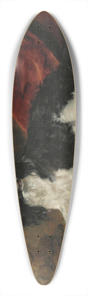 Ramsay Richard Reinagle - A King Charles Spaniel By A Fireplace 39.3 inch art pintail longboard deck