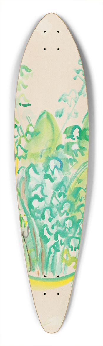 Raoul Dufy - Bouquet de muguets 39.3 inch art pintail longboard deck