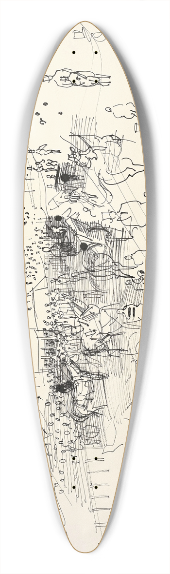 Raoul Dufy - Epsom 39.3 inch art pintail longboard deck