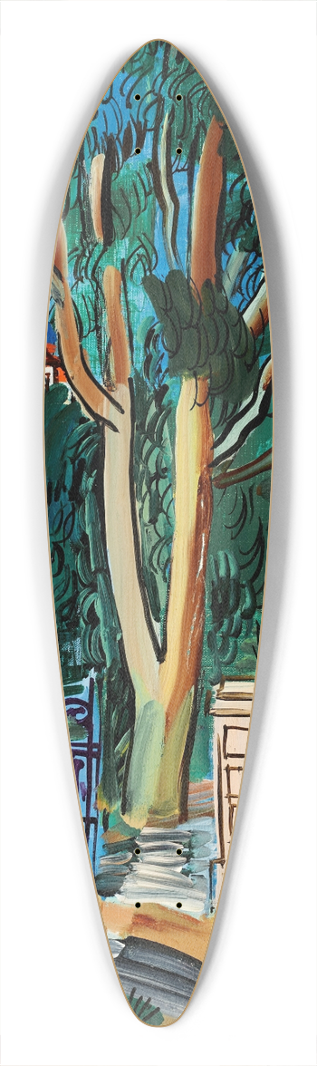 Raoul Dufy - LEucalyptus 39.3 inch art pintail longboard deck