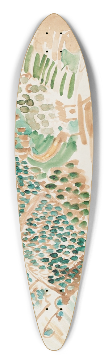Raoul Dufy - Le viaduc de Vence 39.3 inch art pintail longboard deck