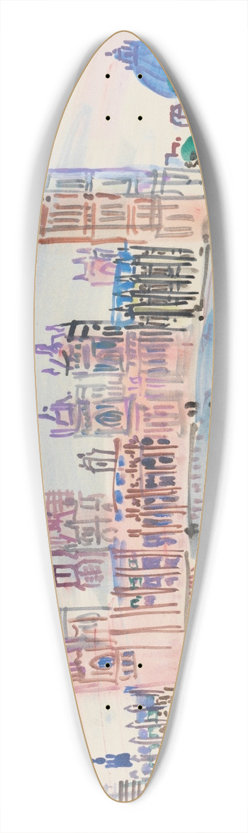 Raoul Dufy - Londres, le Parlement 39.3 inch art pintail longboard deck