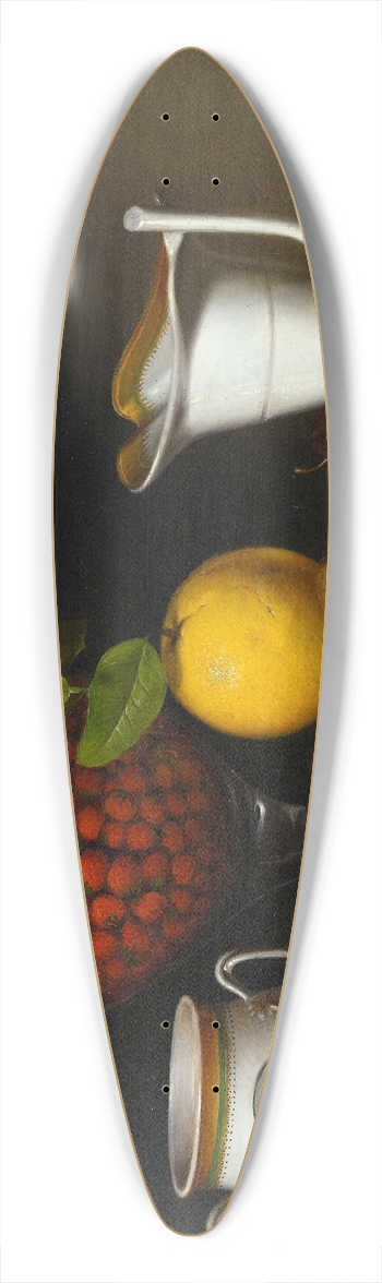Raphaelle Peale - Still Life  Strawberries, Nuts 39.3 inch art pintail longboard deck