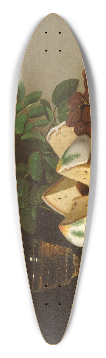 Raphaelle Peale - Still Life with Cake 39.3 inch art pintail longboard deck