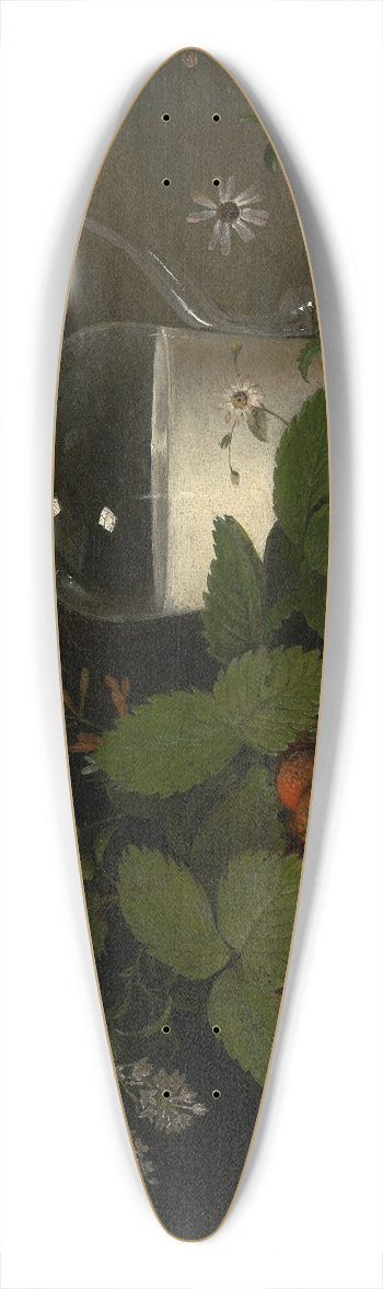 Raphaelle Peale - Strawberries and Cream 39.3 inch art pintail longboard deck