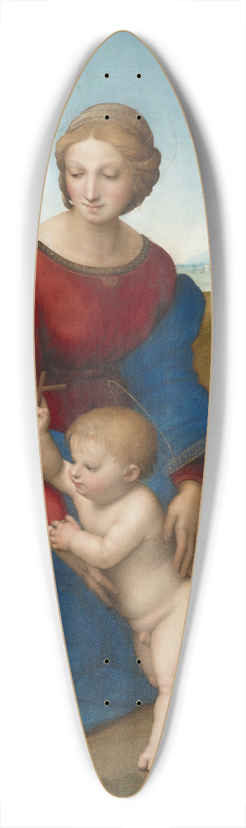 Raphael - Madonna In The Meadow 39.3 inch art pintail longboard deck