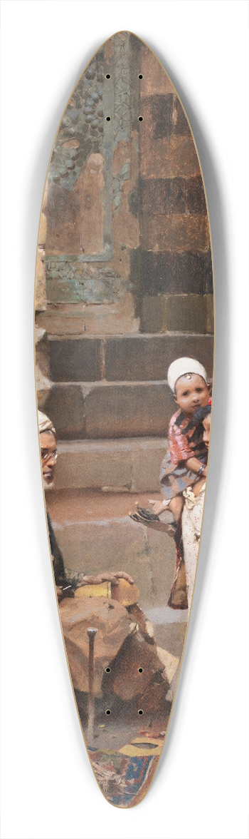 Raphael von Ambros - The old shoe maker, Cairo 39.3 inch art pintail longboard deck