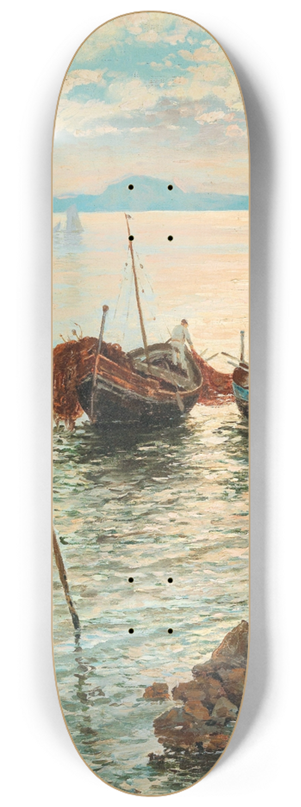Giuseppe Giardiello - Scene near Naples 8.25 inch art skate deck