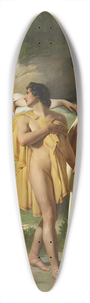 Raymond Auguste Quinsac Monvoisin - Telemachus and Eucharis 39.3 inch art pintail longboard deck