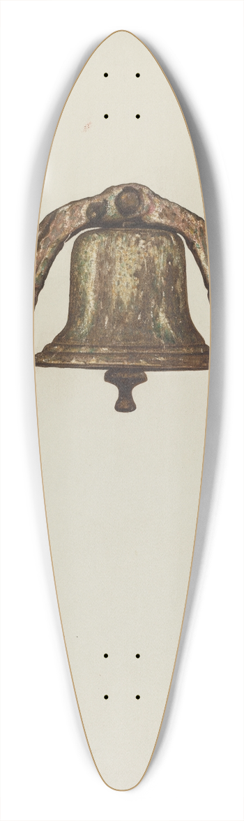 Raymond E. Noble - Ships Bell 39.3 inch art pintail longboard deck