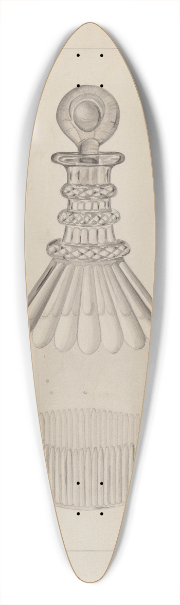 Raymond Manupelli - Clear Glass Decanter 39.3 inch art pintail longboard deck