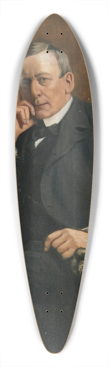 Raymond McIntyre - Portrait of William Rolleston 39.3 inch art pintail longboard deck