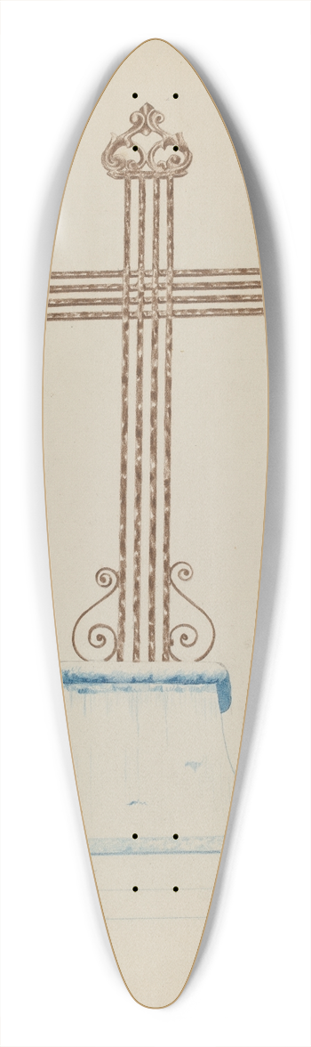 Ray Price - Cross 39.3 inch art pintail longboard deck