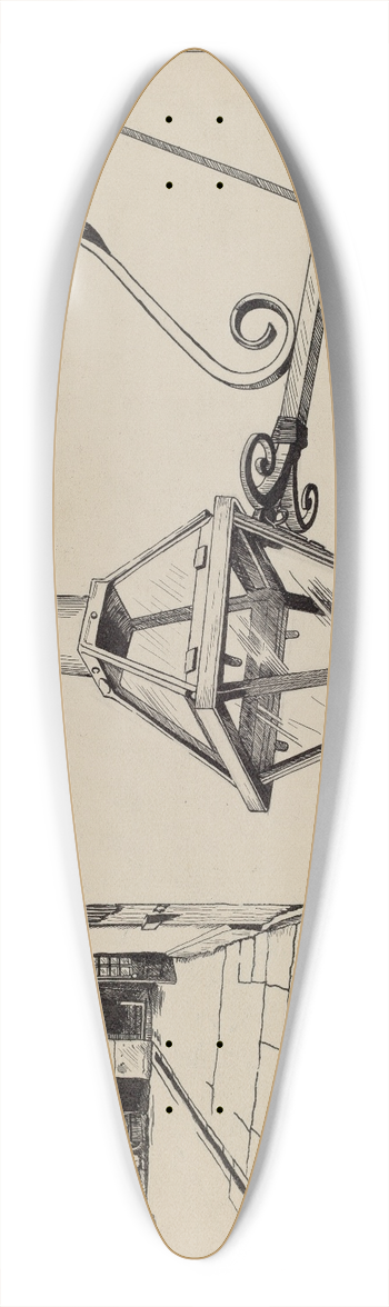 Ray Price - Wrought Iron Lamp 39.3 inch art pintail longboard deck