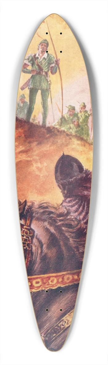 Reginald Heade - Robin Hood 39.3 inch art pintail longboard deck
