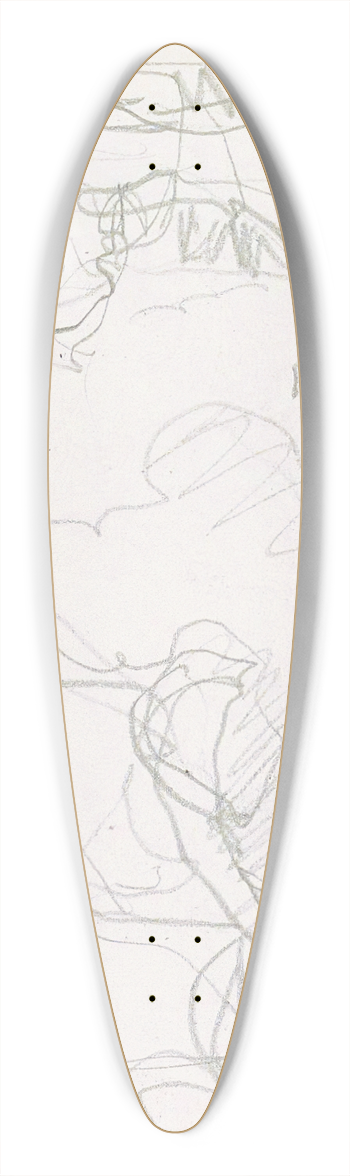 Reijer Stolk - Figuurstudie 39.3 inch art pintail longboard deck