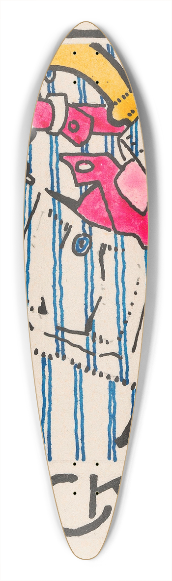 Reijer Stolk - Vignet `Hockey 39.3 inch art pintail longboard deck