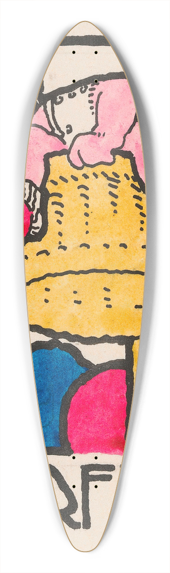 Reijer Stolk - Vignet `Korfbal 39.3 inch art pintail longboard deck