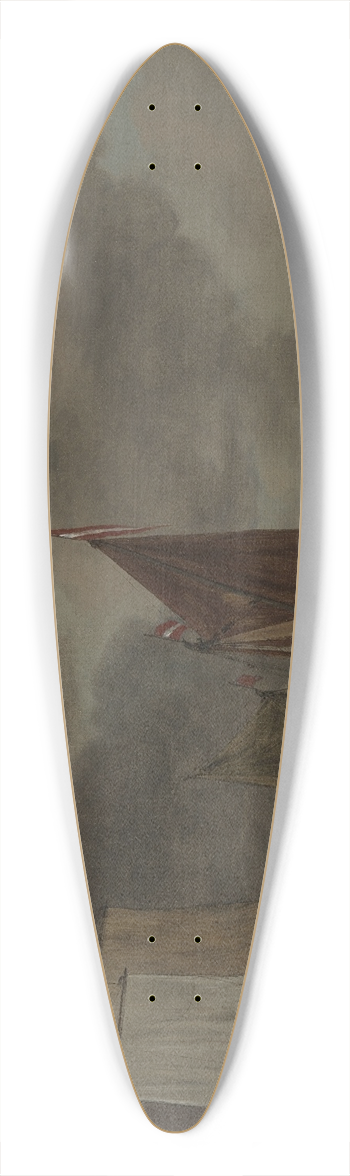 Reinier Nooms - Seascape 39.3 inch art pintail longboard deck