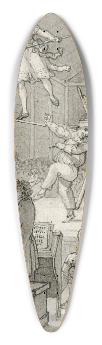 Reinier Vinkeles - Koorddanseres: Barend klapte met eene ongeloofelijke.. 39.3 inch art pintail longboard deck