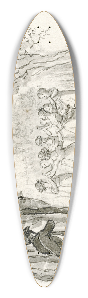 Reinier Vinkeles - Titelblad: dansende vrouwen 39.3 inch art pintail longboard deck