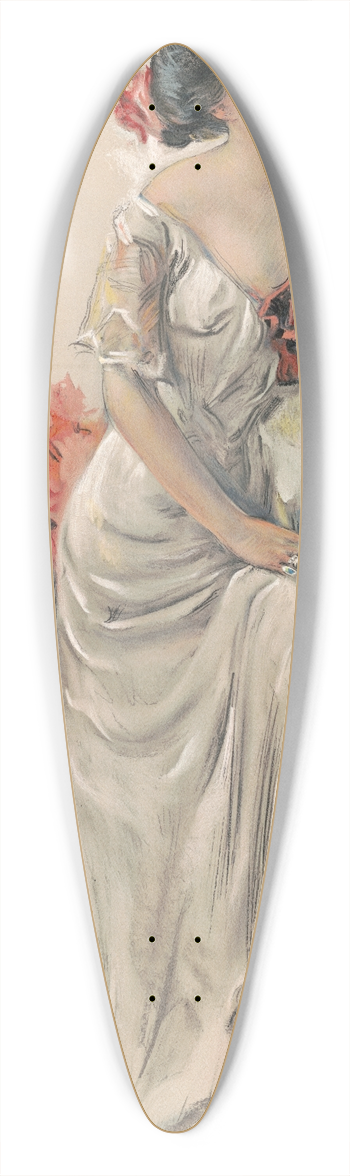 Relatid - In summer time 39.3 inch art pintail longboard deck